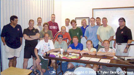 John with students.